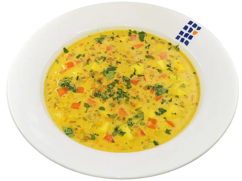 Rote Linsen-Grünkern-Curry