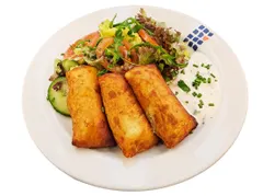 3 Kartoffeltaschen gefüllt mit Frischkäse